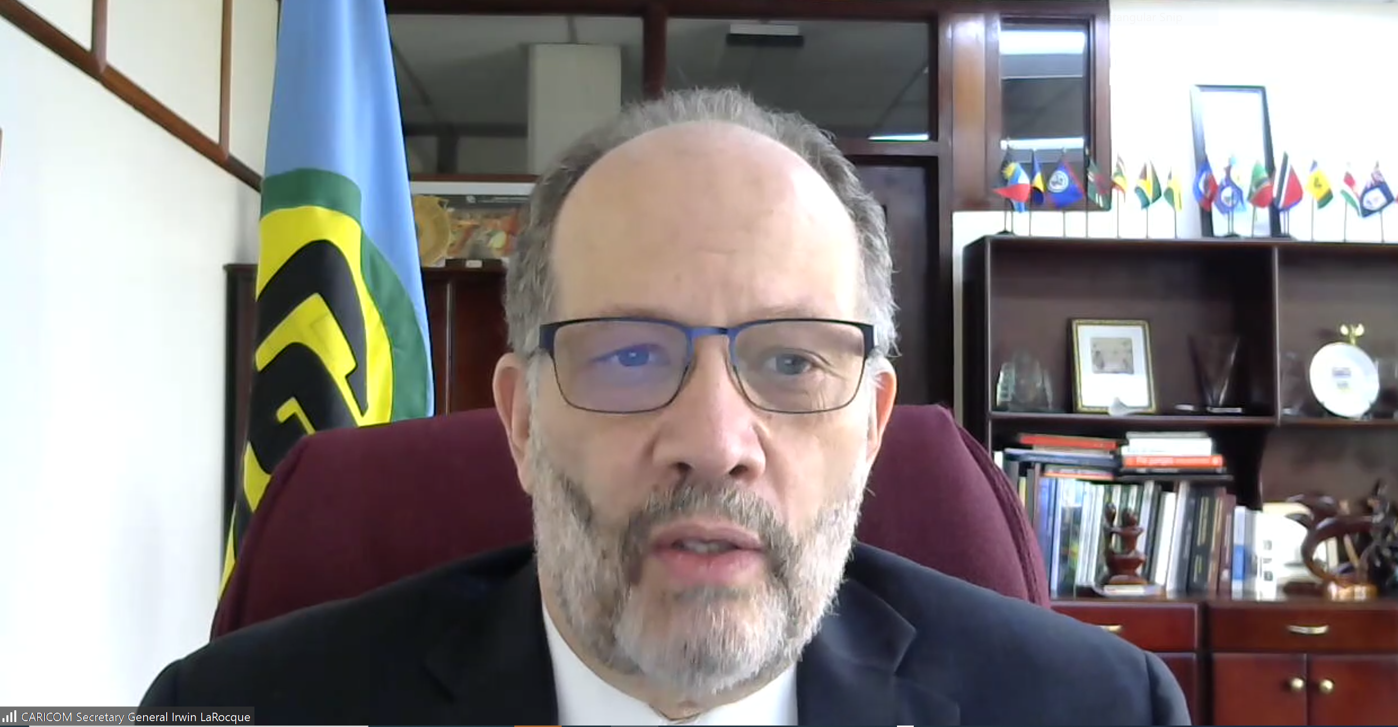 CARICOM_Secretary-General-presenting