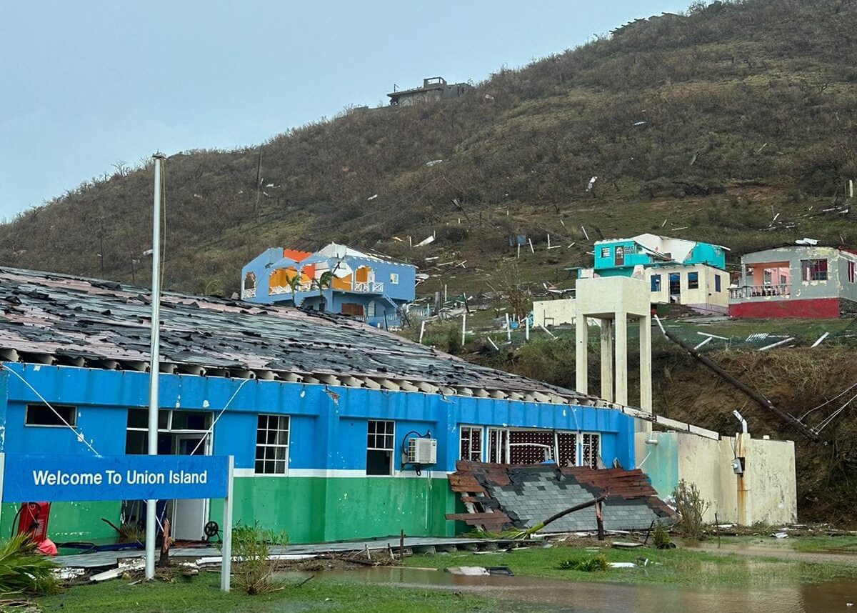 Hurricane damage in St. Vincent and the Grenadines (NBC Radio SVG)