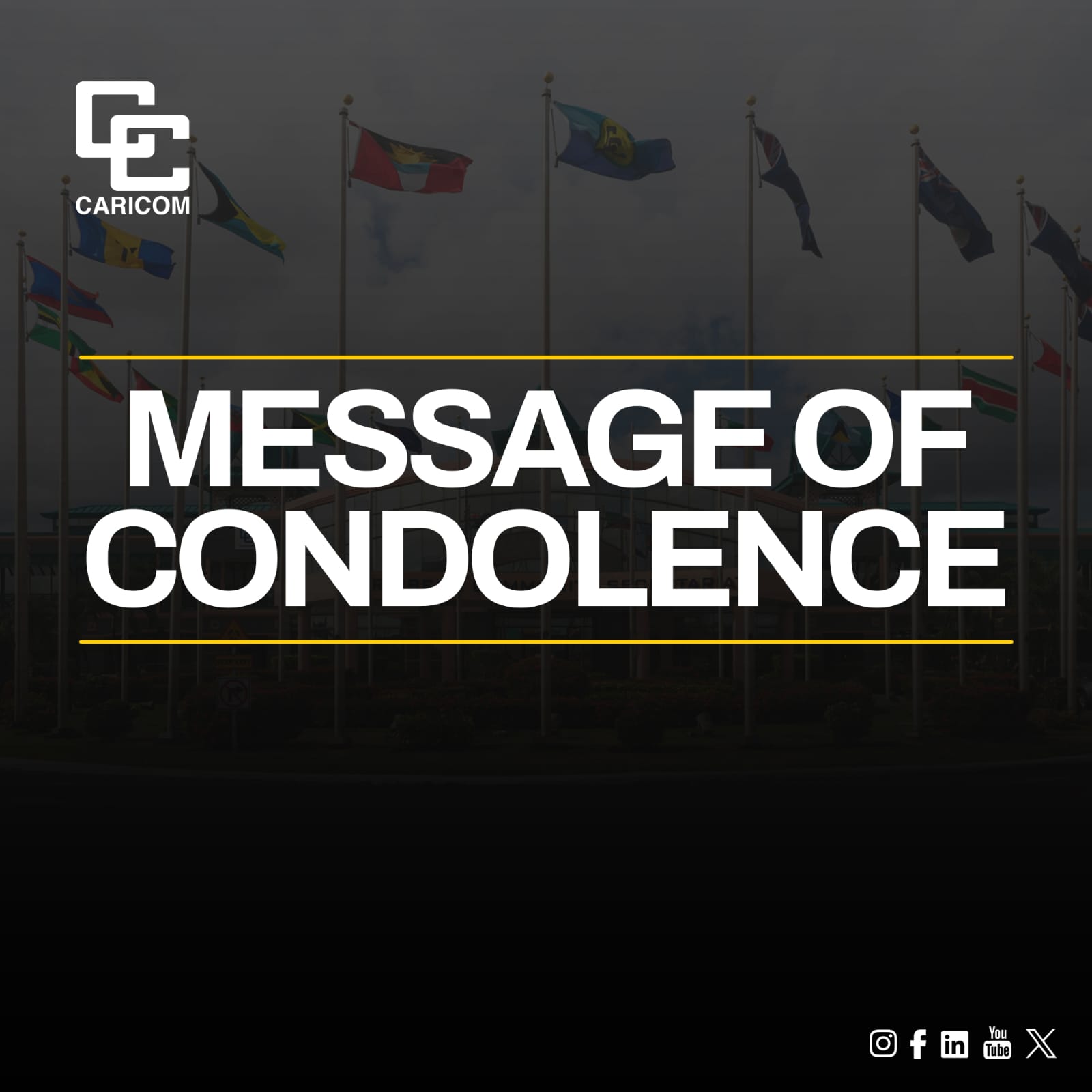 Message of Concolence graphic