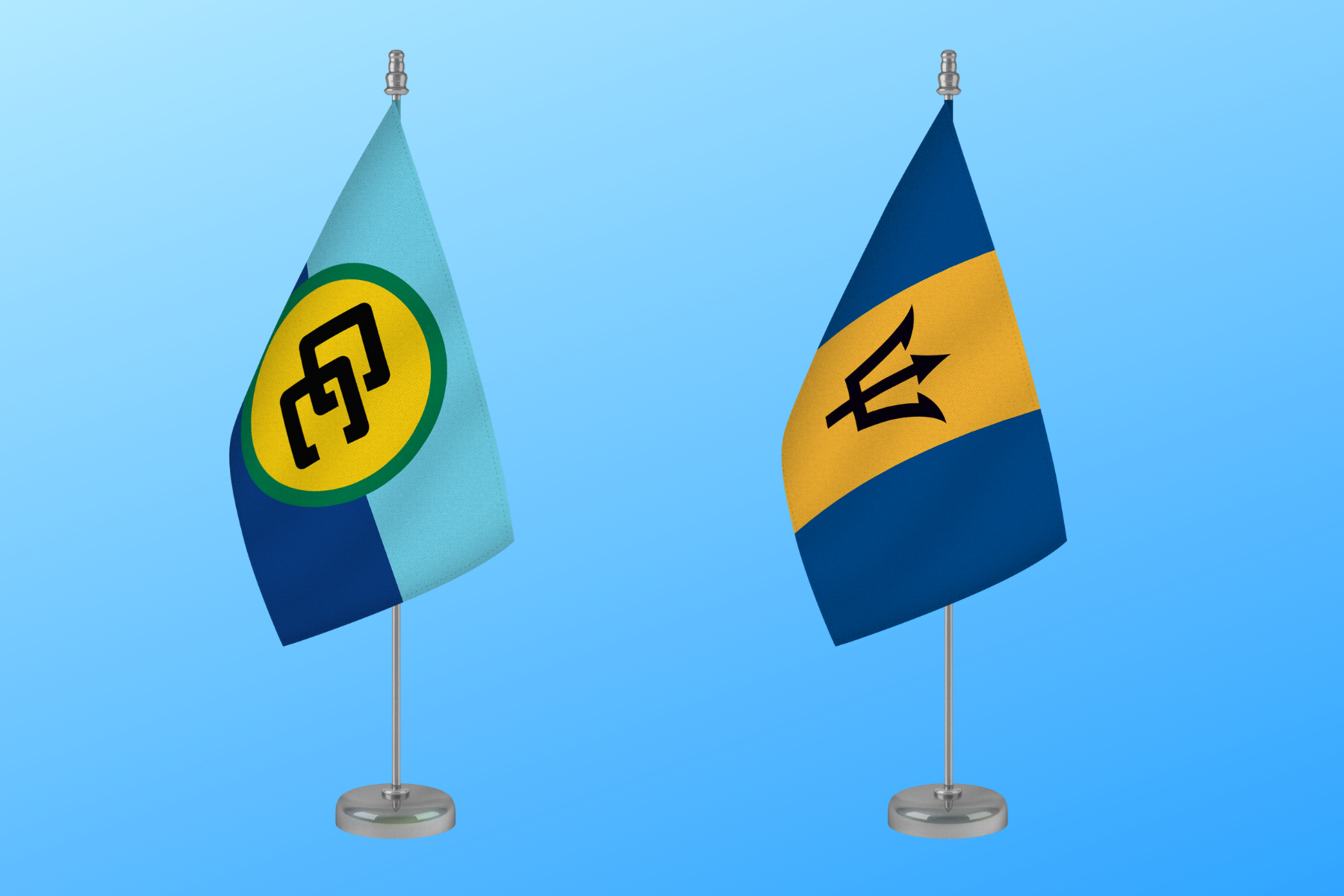 caricom-barbados-flags