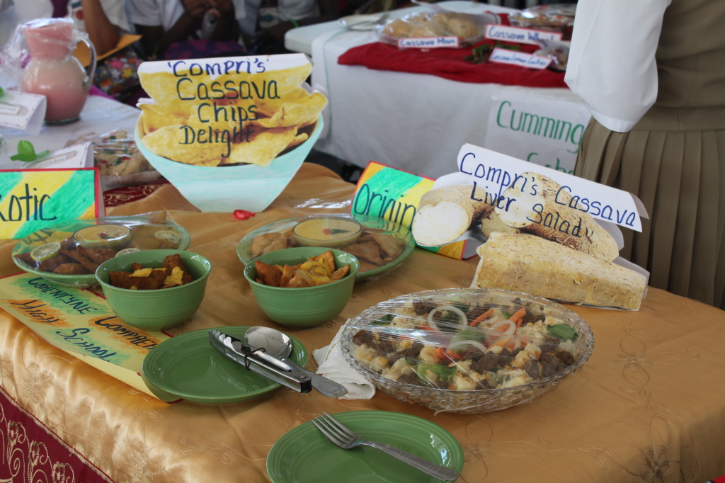 FLASHBACK: Cassava dishes prepared by Guyanese students at Caribbean Week of Agriculture 2013
