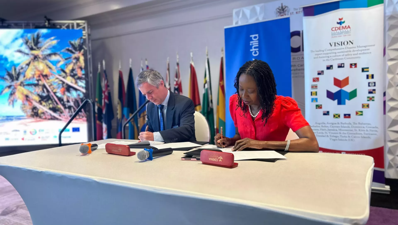 cdema-unicef-caribbean-mou-resilience-climate