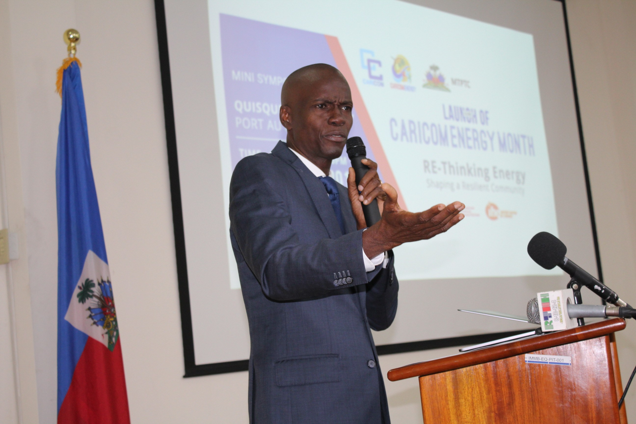 President of Haiti, His Excellency Jovenel Moise addresses the Launch