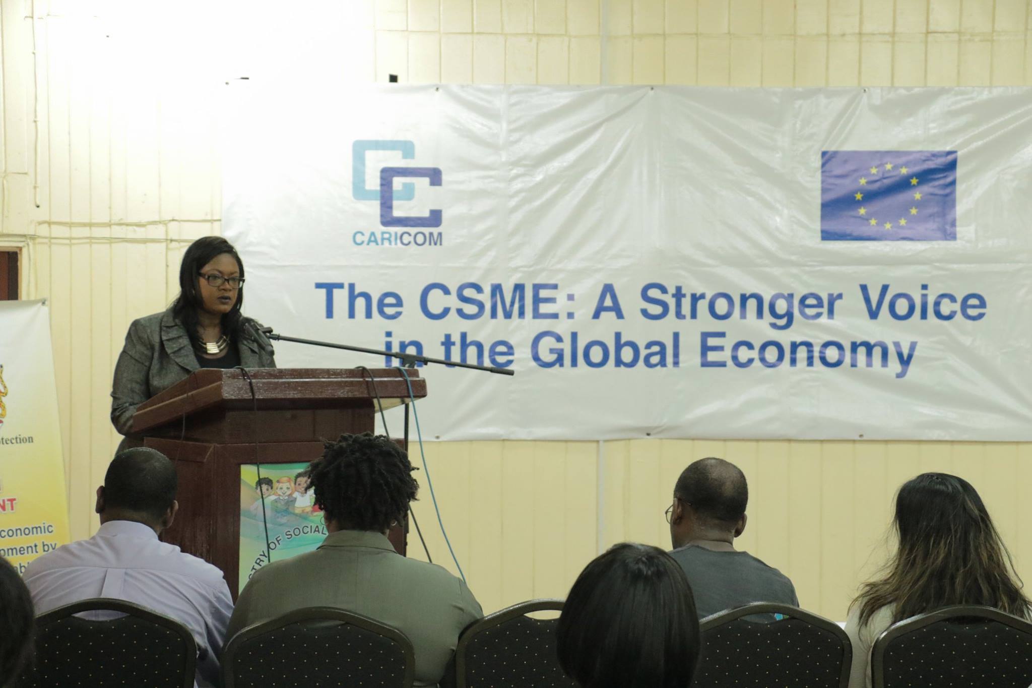 Dr. Olivia Smith, Deputy Program Manager CSME, speaking at the workshop