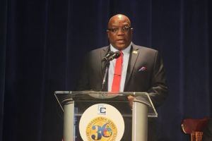 Prime Minister  of St. Kitts and Nevis, Dr. Timothy Harris