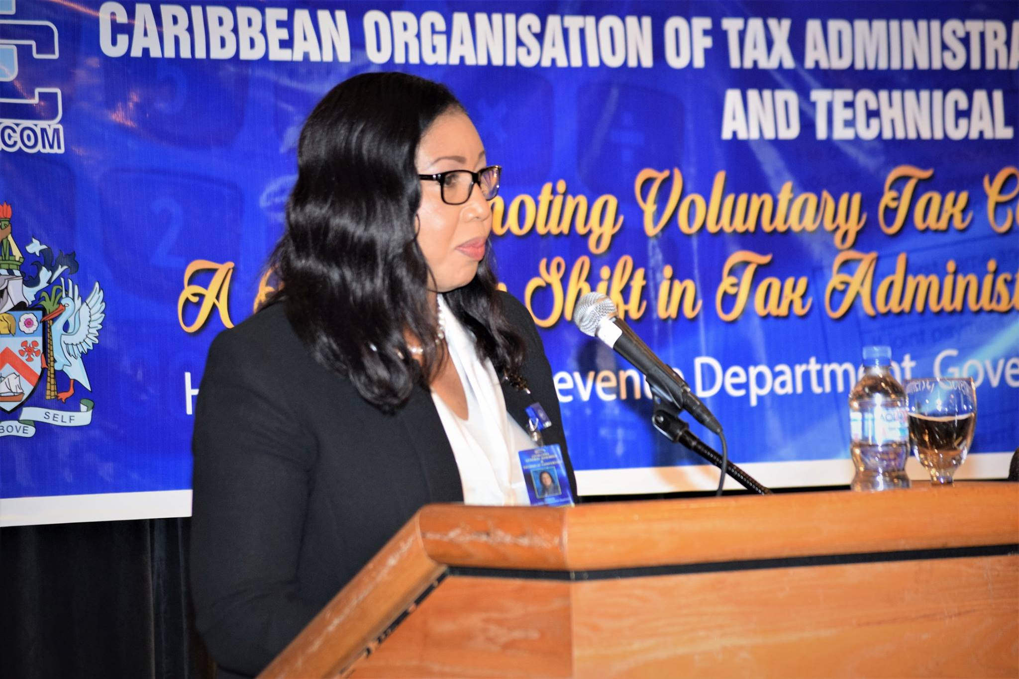 Ms. Evelyn Wayne, Director, Economic Policy and Development, CARICOM Secretariat (Photo via St. Kitts and Nevis Information Service)