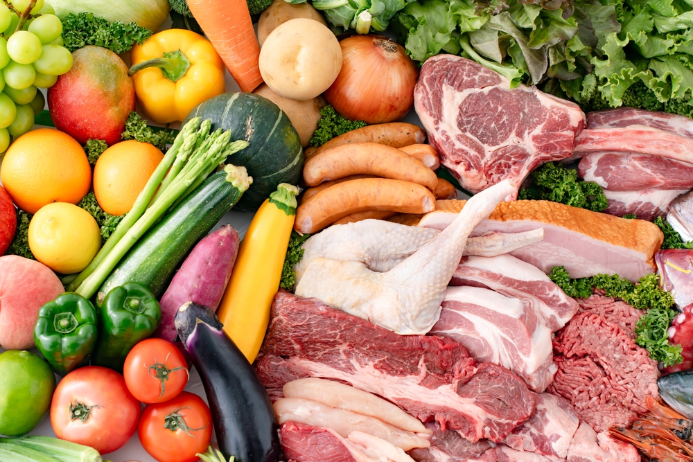 Meat,,Salad,,Fish,,Dietary,,Alimentation,,Assorted,,Grocery,,Vegetable,,Fresh