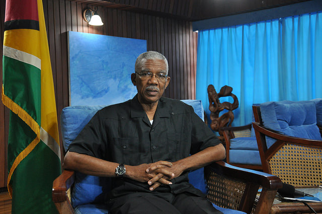 Guyanese President David Granger. Credit: Desmond Brown/IPS