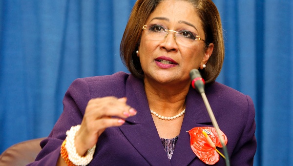 PERSAD BISSESSAR&hellip; called for summit during talks with US President Barack Obama