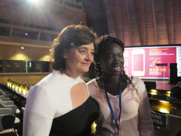 For Cherie Blair (left), founder of the Cherie Blair Foundation for Women and wife of former British Prime Minister Tony Blair, “empowering women and girls to access education isn’t an option, isn’t a nice thing to do, it’s an