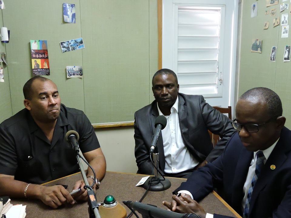 Montserrat&rsquo;s Premier Hon. Romeo, Hon. David Osborne (centre) joined by, Hon. Richard Sealy, Minister of Tourism International Transport, Barbados and Chairman of the CTO, (left) and Mr. Hugh Riley, Secretary General ,CTO