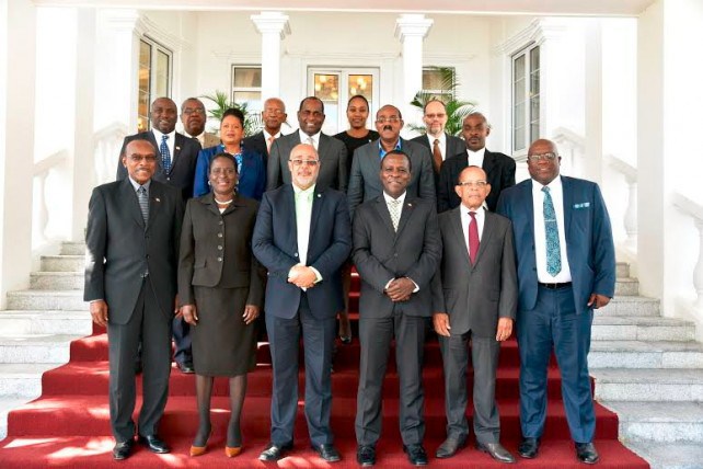 OECS Heads and representatives at a meeting in Dominica last year (Photo via Dominica News Online)