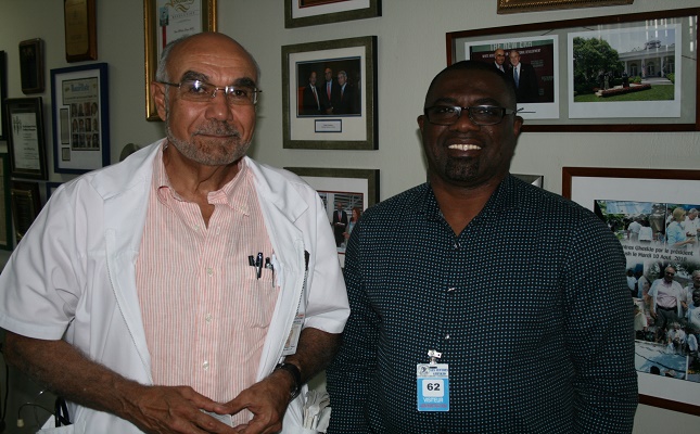Haitian Minister of Health, the Hon. Dr Florence Duperval Guillaume and Director of PANCAP Mr Derrick Springer