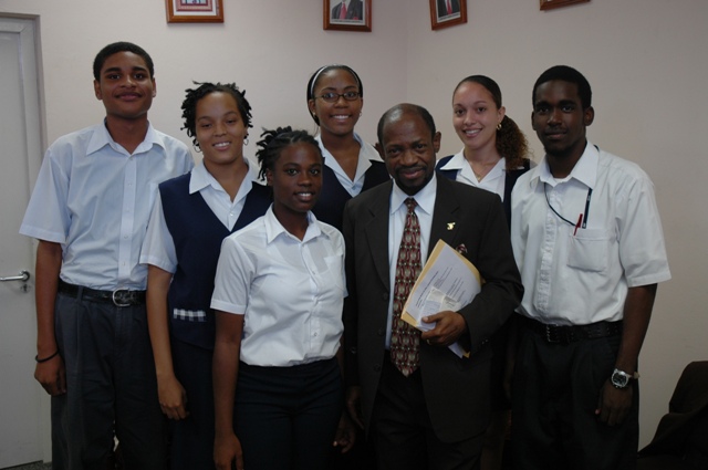 PM Dougas and CFBC Youths