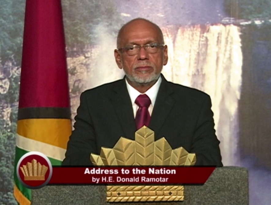 President Donald Ramotar announces February 28 dissolution of Parliament