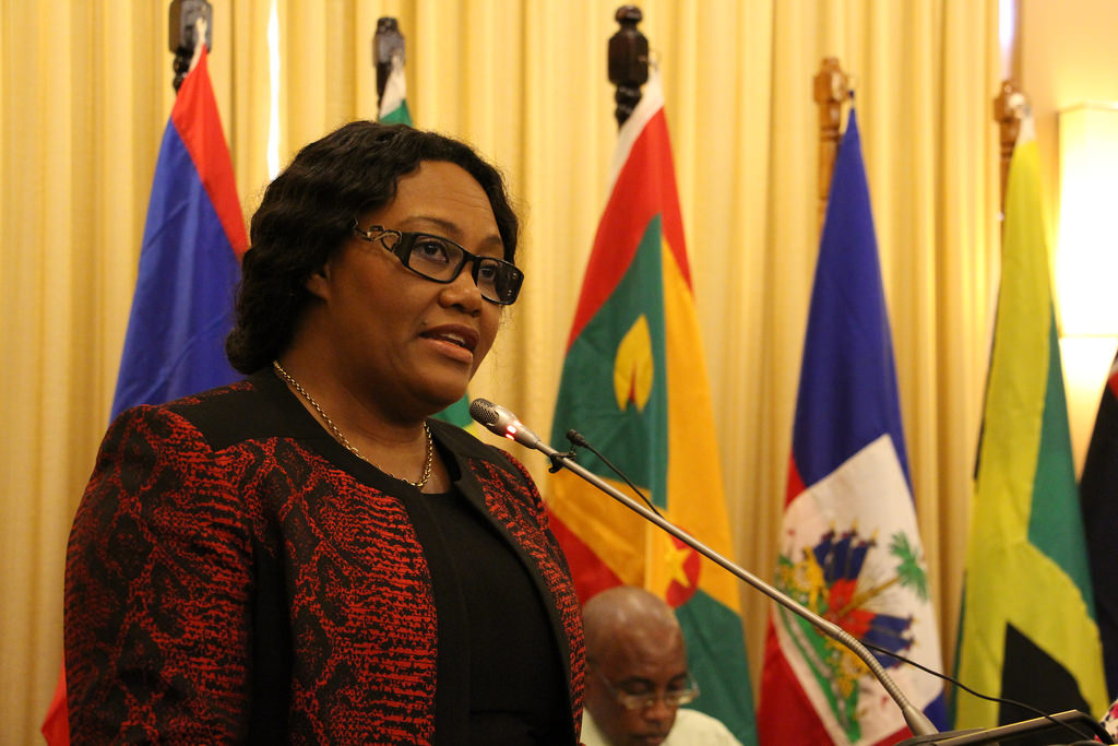 Chair of the COTED, Her Excellency Sieglien Burlerson, Minister of Trade and Industry of Suriname