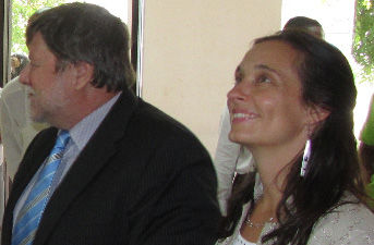 Mr. Thomas Scheutzlich of CREDP-GIZ and Dr. Dunja Hoffmann of GIZ during the Evaluation Mission