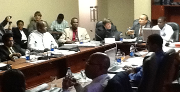 Section of the Meeting for Close&ndash;out of ADA Component of the CREDP-GIZ Project on 5 March 2103 in the Dominican Republic