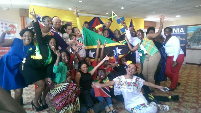 Caribbean Youth pose for a fun photo during the recent Caribbean Youth Leader&rsquo;s Summit