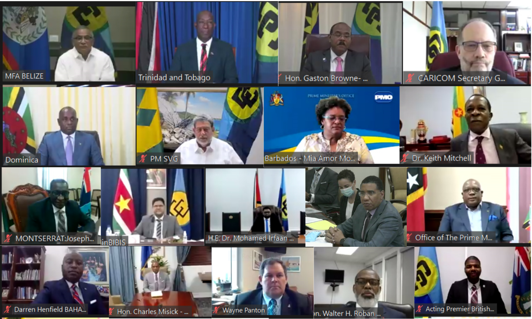 CARICOM Heads and Heads of Delegations