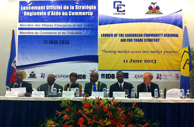 Friedrich von Kirchbach, ITC's Director of Division of Country Programmes, speaks at a panel discussion about export growth in the Caribbean.