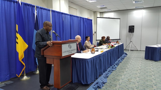 Chairman of the CARICOM Commission on the Economy, Barbados Senator Darcy Boyce