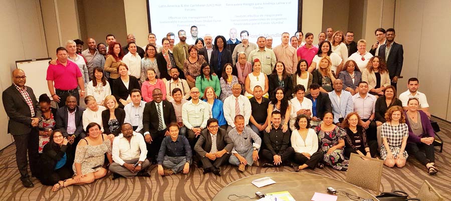 The participants of the recent Global Fund forum.