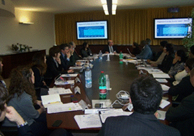 Participants and hosts at APRE in Italy