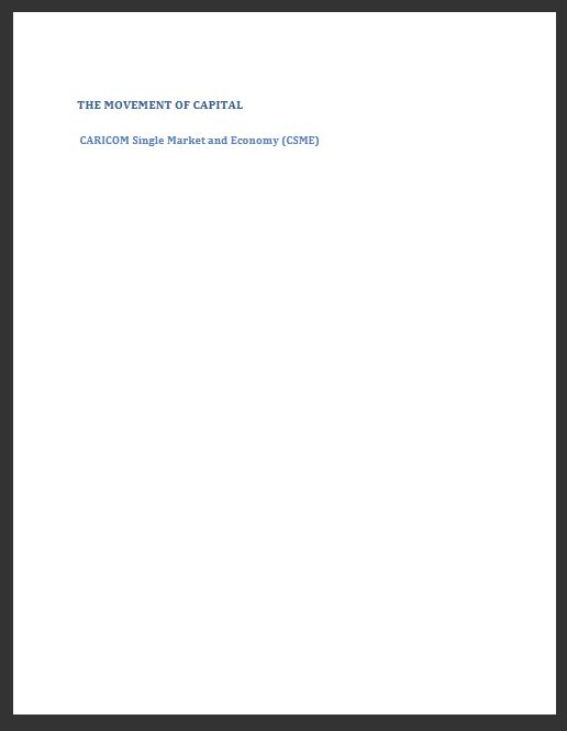 Movement of Capital