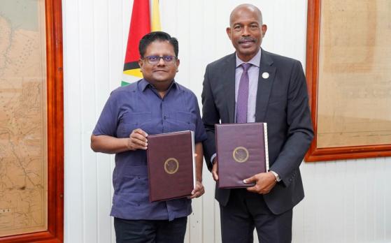Guyana- CDF Signing agriculture sector agreement