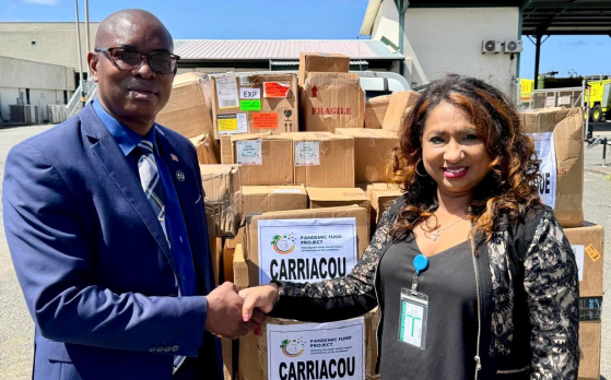 Hurricane Berly donation by CARPHA
