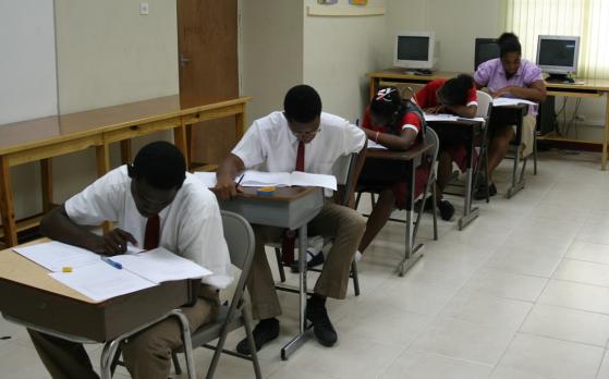 Students-doing-CXC-Exam-