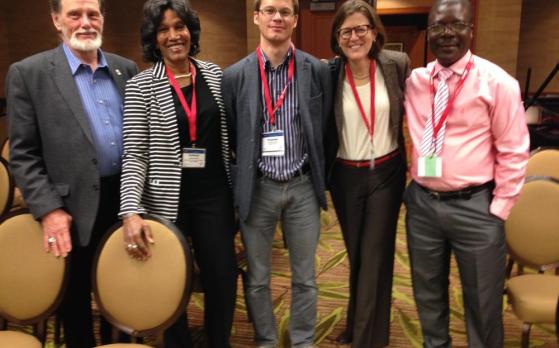 Colleen Wint (second left) with other international network partners