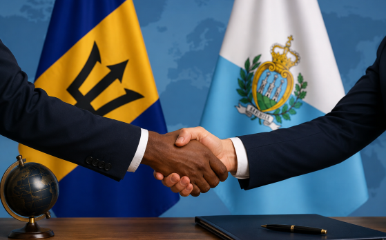 Barbados and San Marino